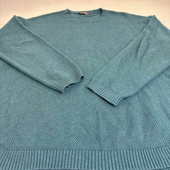 Metokeety Green Crew Neck Waffle Knit Pullover Sweater Women’s XXL - Picture 3 of 10